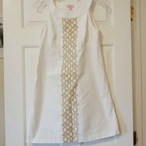 Gold and white Lilly Pulitzer dress